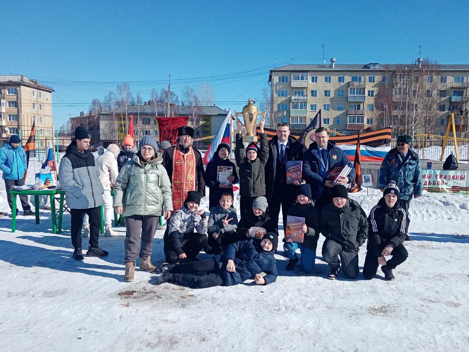 В городе Вихоревка прошли зимние военно-полевые игры «Зарница» для юношей и  «Дарислава» для девушек в рамках проекта «Одной мы связаны судьбой». |  Братская епархия - официальный сайт